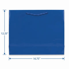 XL Glossy Royal Blue Gift Bag