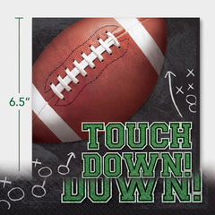 Touchdown Football Luncheon Napkins - 6.5 In. x 6.5 In.