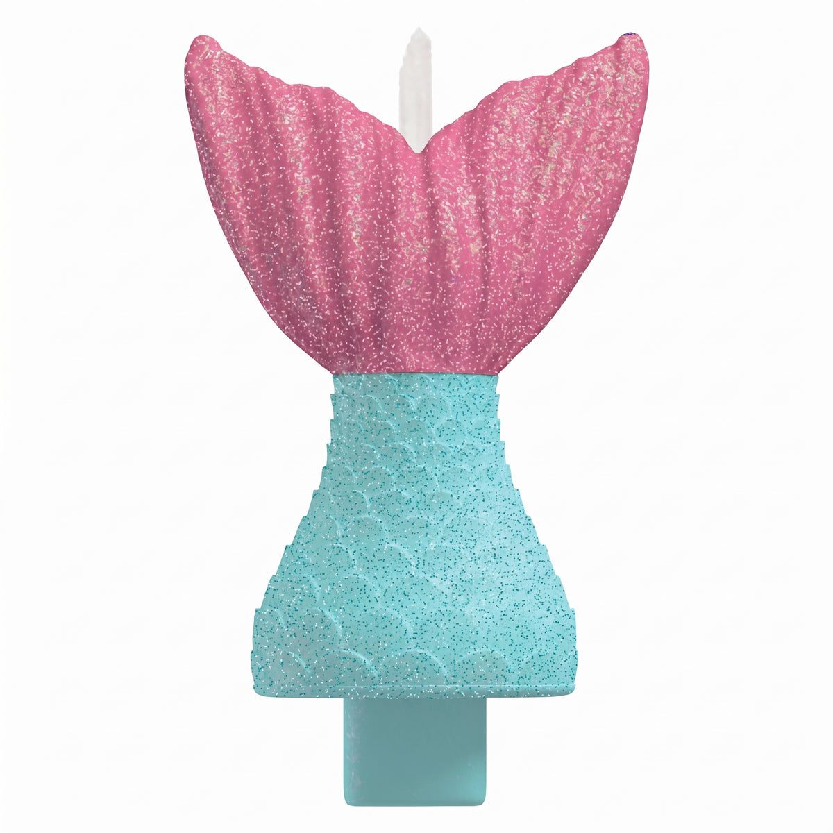 Shimmering Mermaid Tail Birthday Candle - Pink & Blue