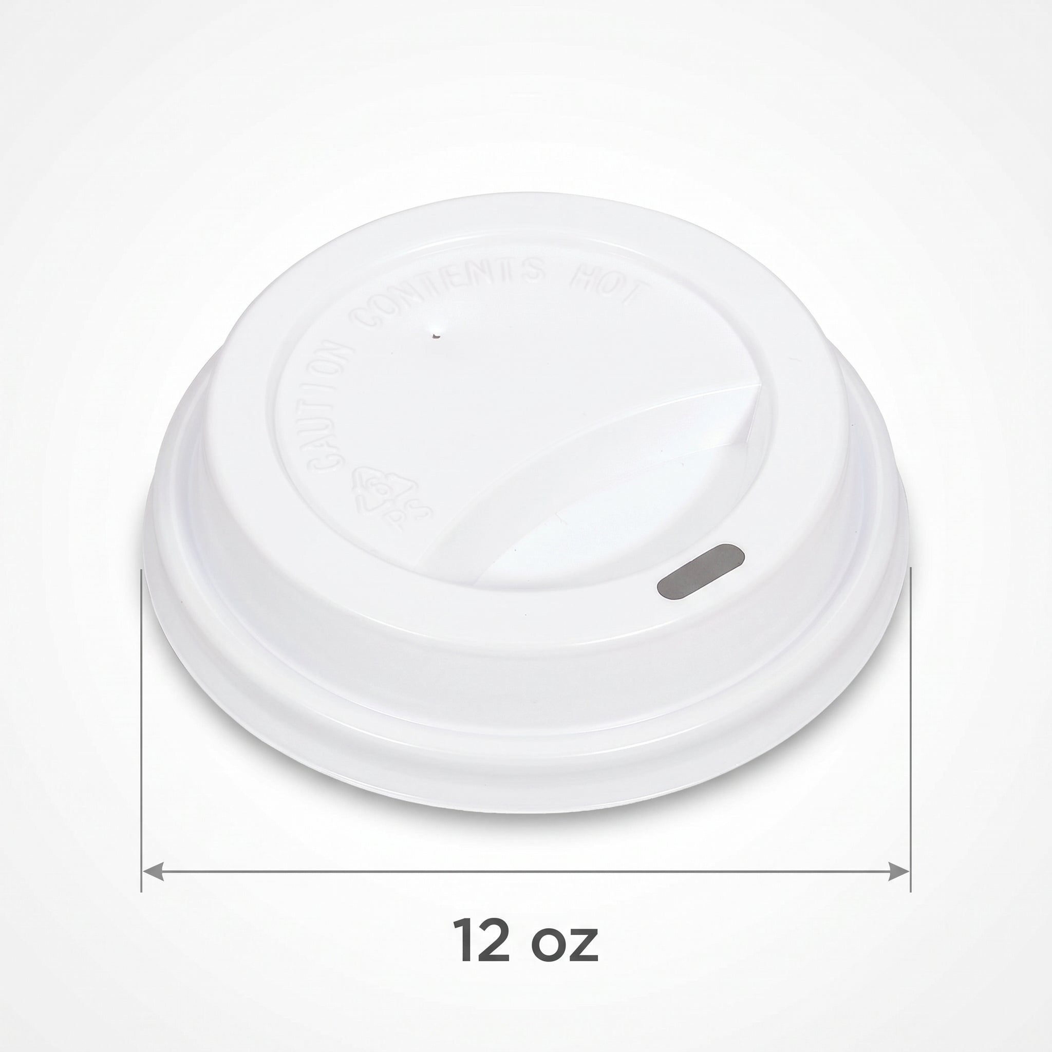 Big Party Pack Coffee Cup Lids for 12 oz Cups, White, 40-Pack