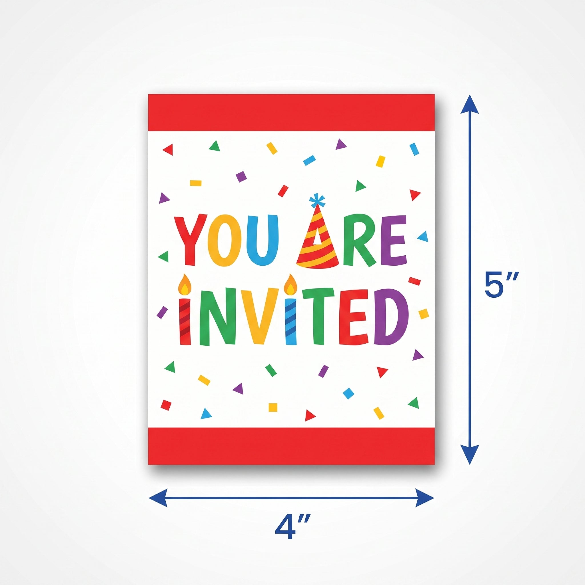 Confetti Time Birthday Invitation Cards