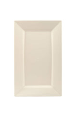 9.5 In. Ivory Rectangular Plates | 10 Count