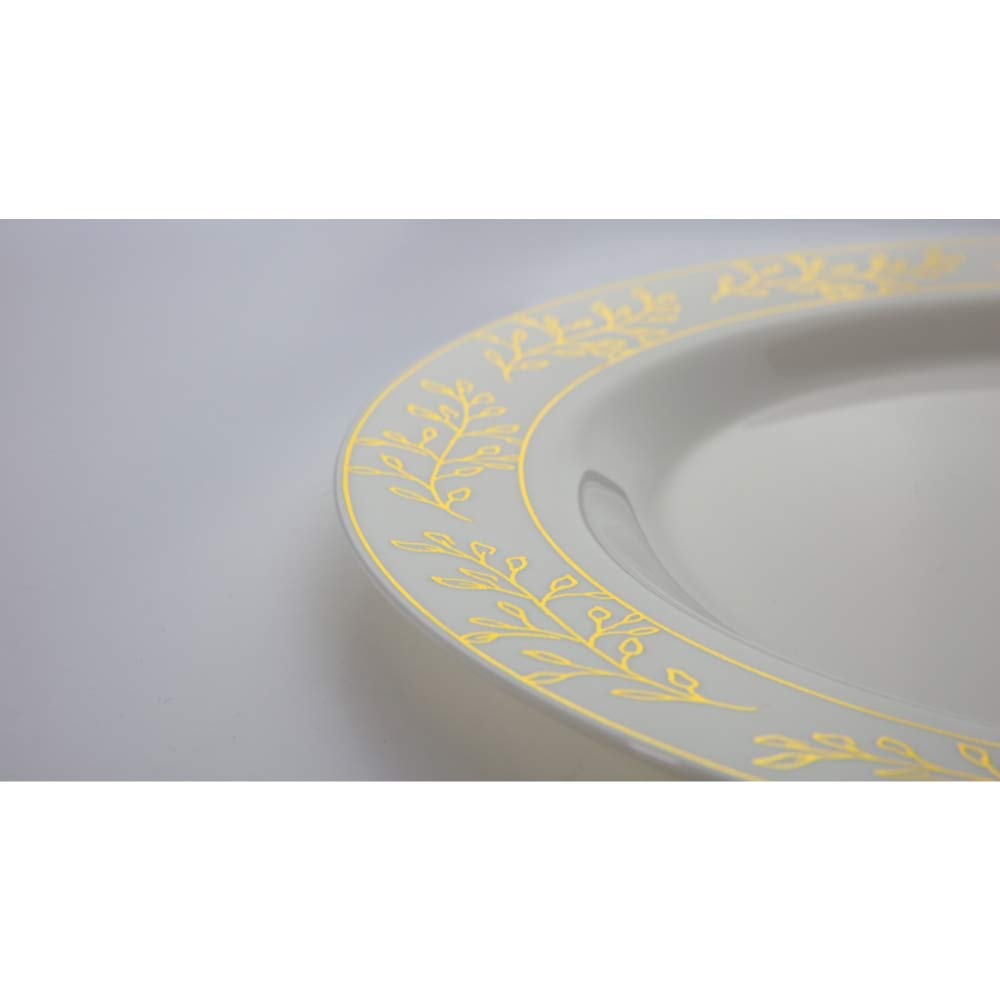 9 In. Gold Leaf Premium Plates | 10 Count