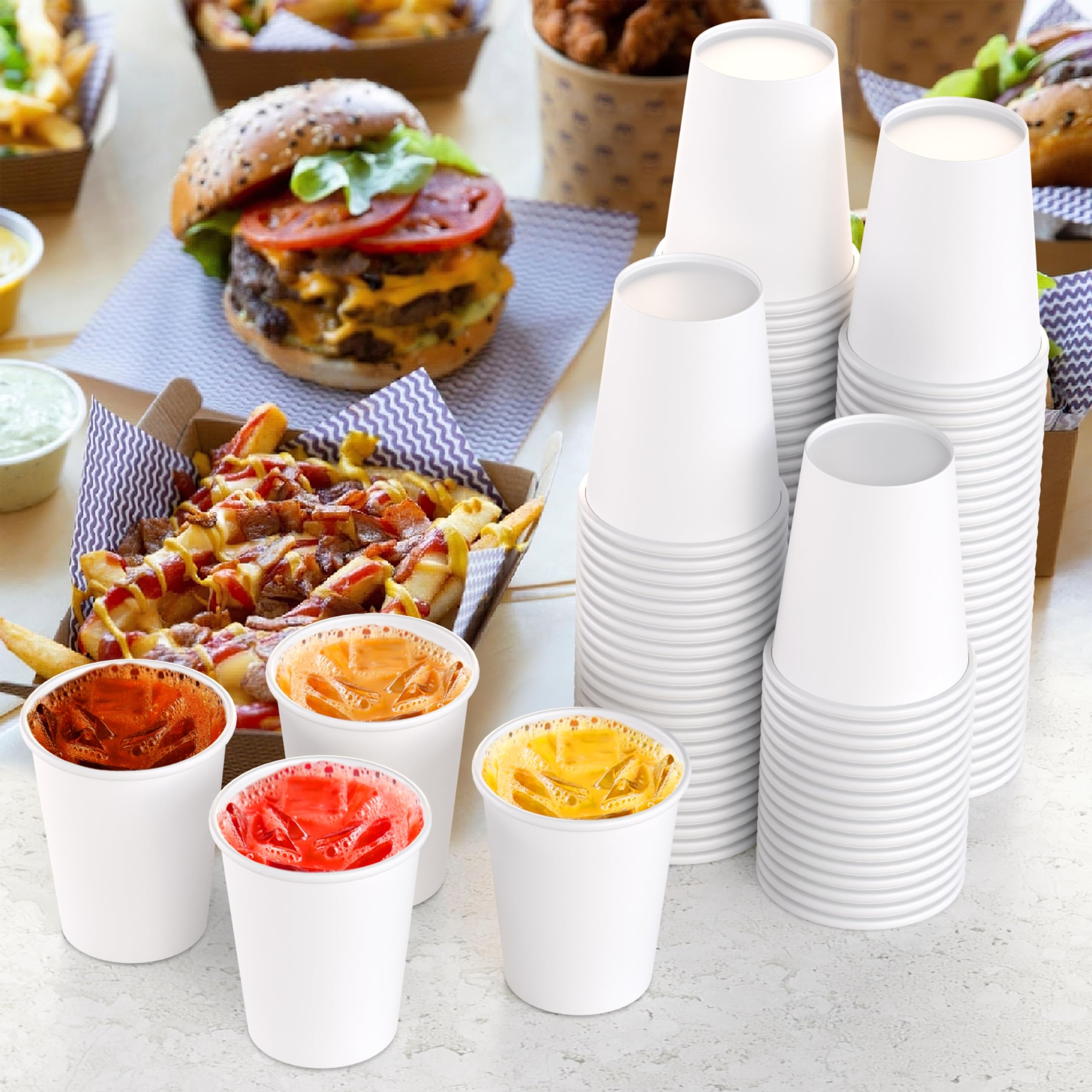 9 Oz. White Paper Cups | Case of 1000