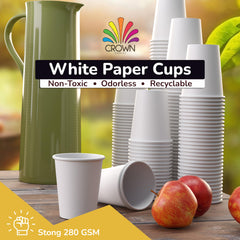 9 Oz. White Paper Cups | Case of 1000