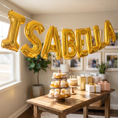 Gold Foil Super Shape Letter "I" Balloon