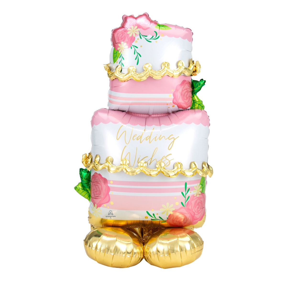 Elegant Wedding Wishes Airloonz Balloon Cake