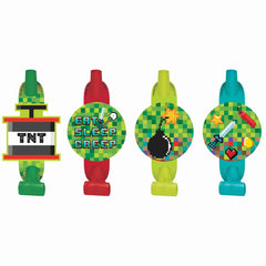 Pixel Party Blowout Noisemakers, 8-Pack