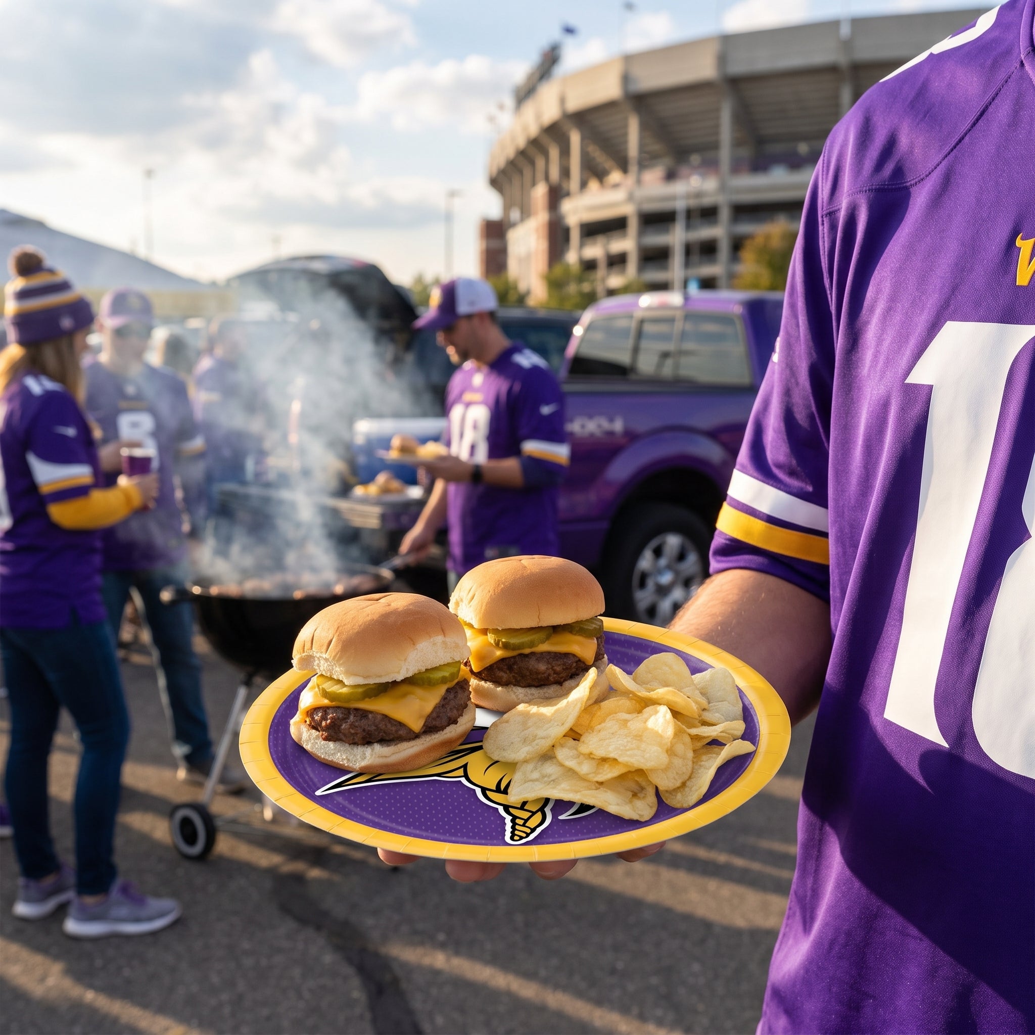 Minnesota Vikings 7" Round Paper Plates