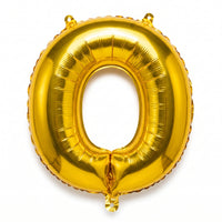 Gold Letter "O" Foil Balloon | 16" Air-Filled