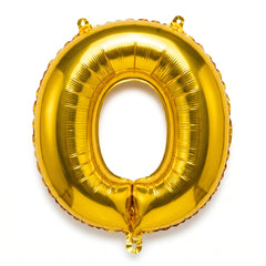 Gold Foil Letter "O" Balloon - Air Filled