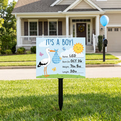 "It's a Boy" Yard Sign Decoration with Personalization, 56-Inch