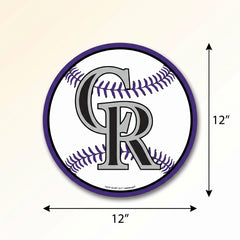 Colorado Rockies 12" MLB Logo Cutout
