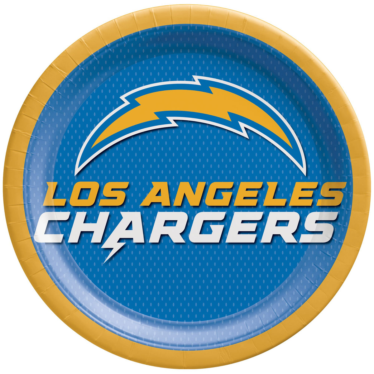 Los Angeles Chargers 9" Round Paper Plates