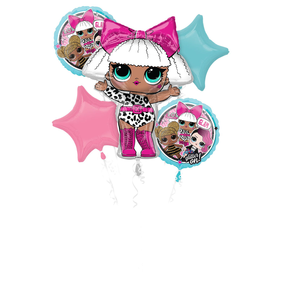 LOL Surprise Foil Balloon Bouquet - 5-Piece Set