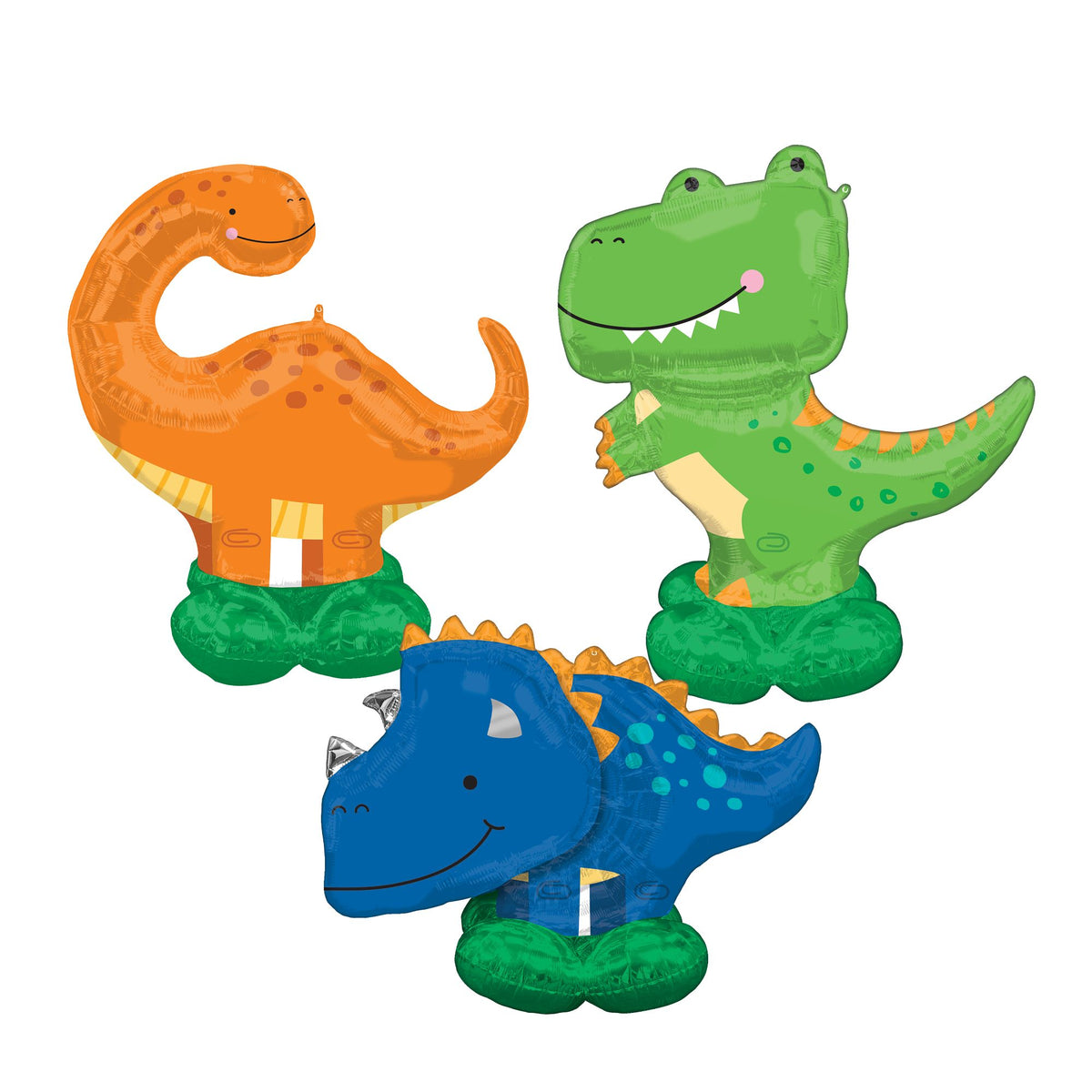 Dinomite Dinosaur AirLoonz Foil Balloons - 3 Pack