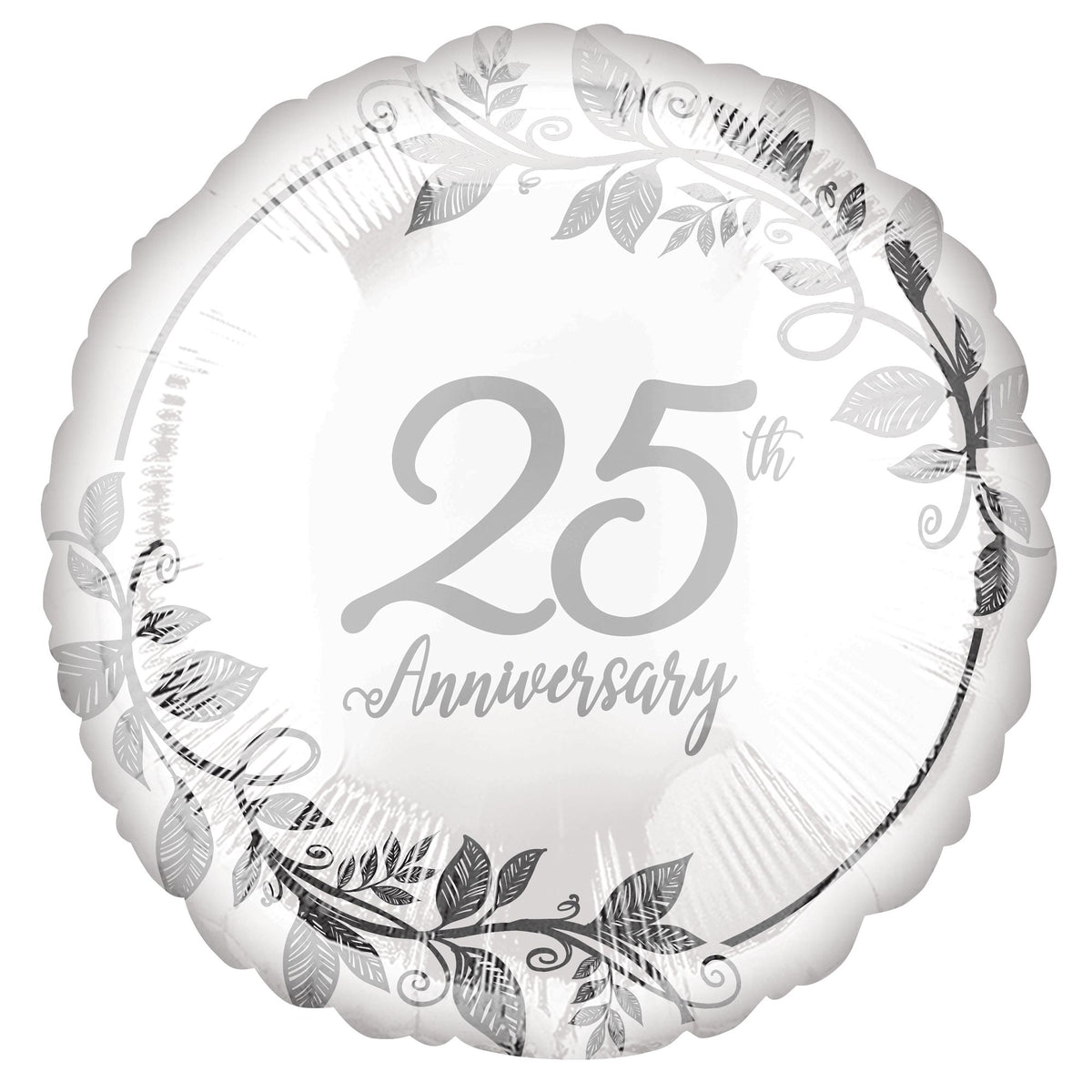 Elegant 25th Anniversary Foil Balloon