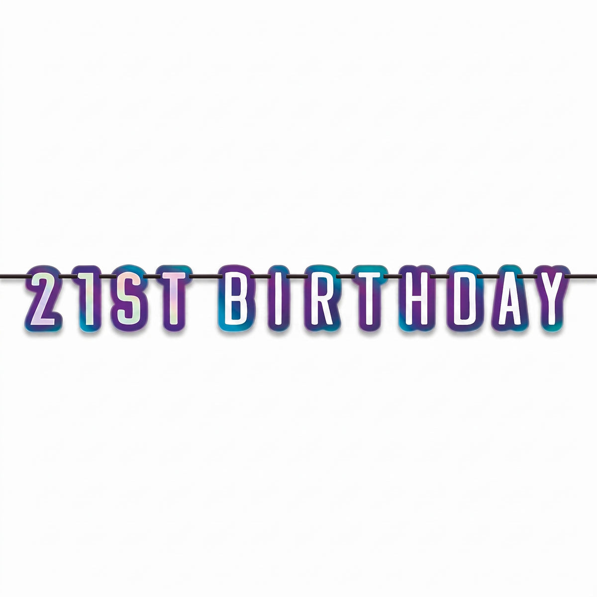 "Finally 21" Birthday Letter Banner