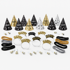 Elegant New Year's Eve Party Kit for 25 Guests