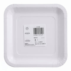 Spider-Man Webbed Wonder Square Paper Plates, 9-Inch, 8-Pack