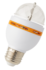 Rotating Multicolor LED Crystal Dome Light Bulb