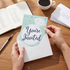 Mint Bridal Shower Invitations