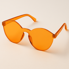 Bright Pink Frameless Sunglasses - Team Spirit Wearable Accessory