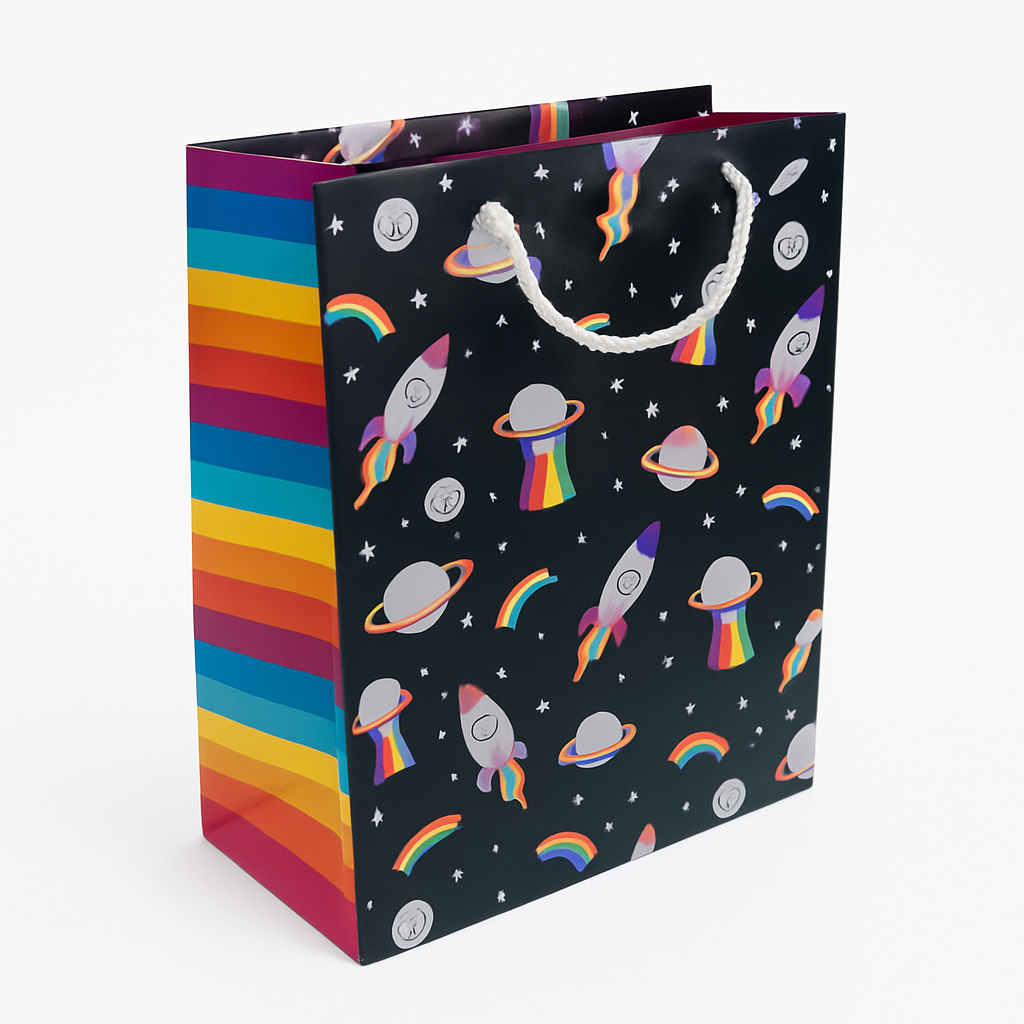Outerspace Rainbow Large Gift Bag