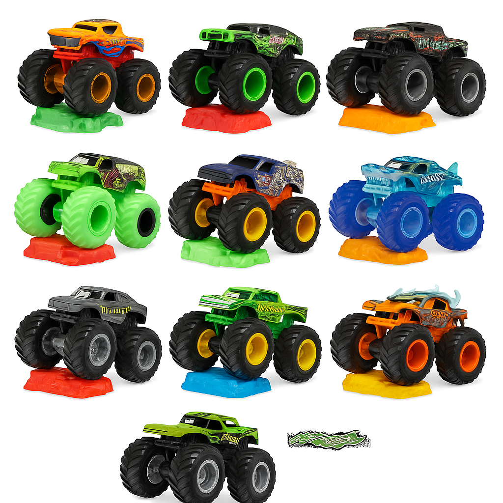 1:64 Scale Die-Cast Monster Truck Assortment
