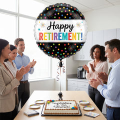 Vibrant "Happy Retirement" Foil Balloon - 18 Inches