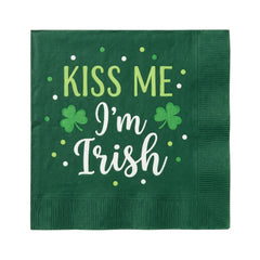 St. Patrick's Day Irish Blessings Beverage Napkins - 5 In. X 5 In.