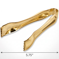 Gold Mini Plastic Tongs - 2 Pack