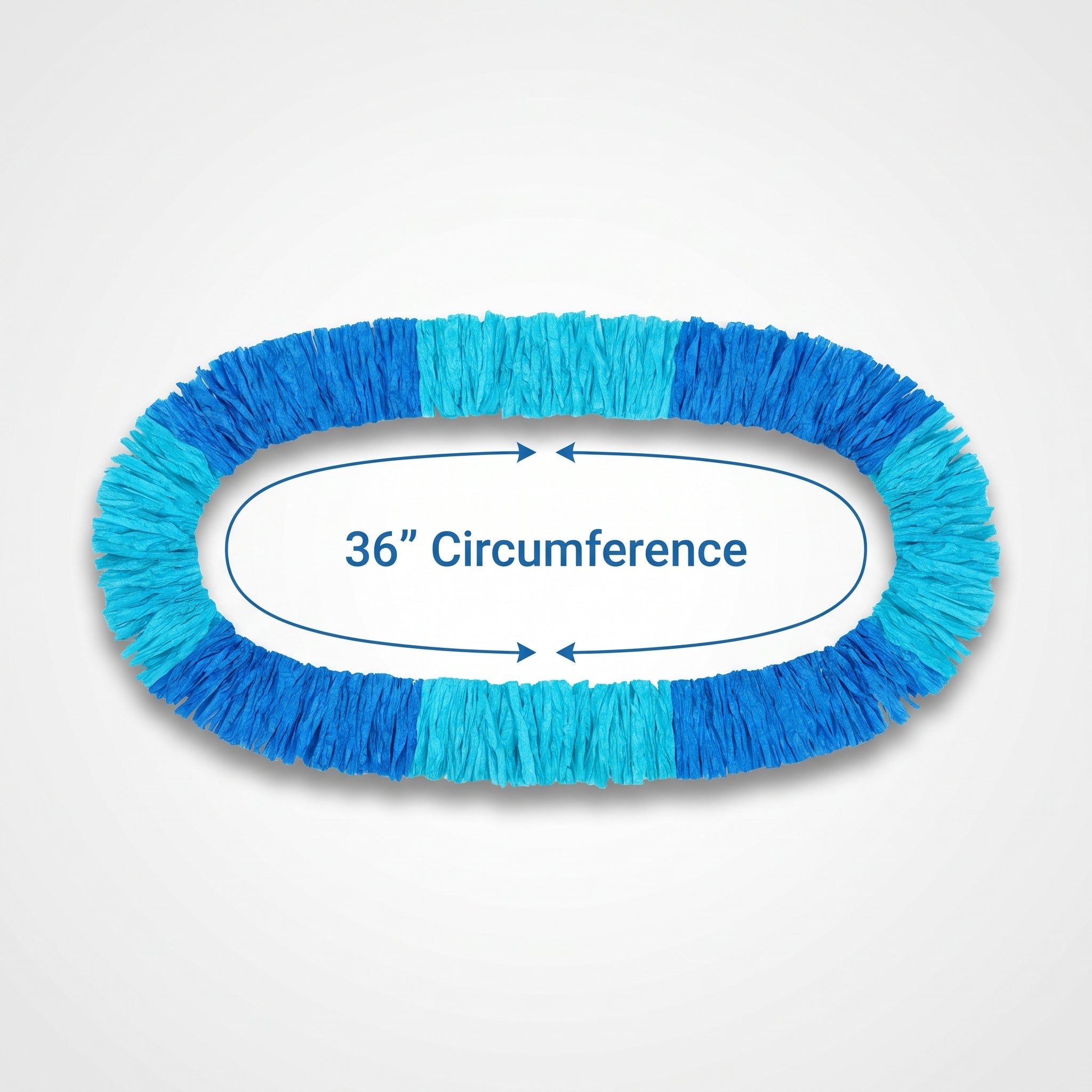 Vibrant Two-Tone Blue Lei