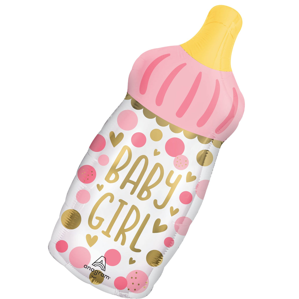 Baby Girl Bottle Foil Balloon - SuperShape