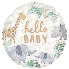 Soft Jungle Baby Shower Foil Balloon