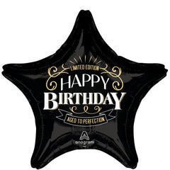 Star-Shaped "Happy Birthday" Foil Balloon - Limited Edition