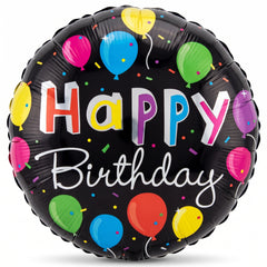 Bright & Festive "Happy Birthday" Foil Balloon - 18 Inch