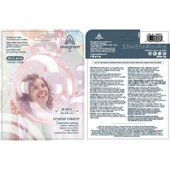 Crystal Clearz Dark Pink Foil Balloon