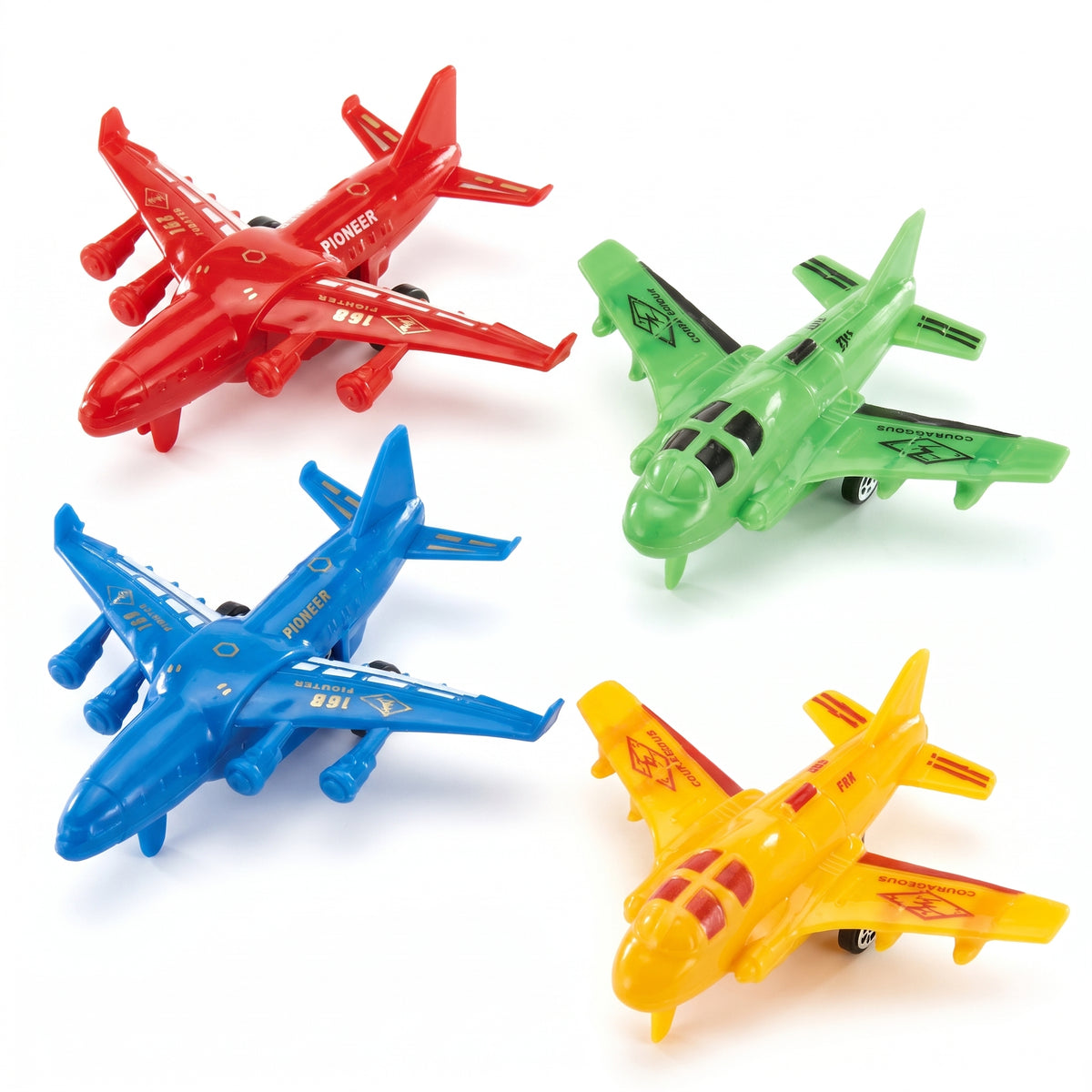 Colorful Pullback Airplane Toy Set