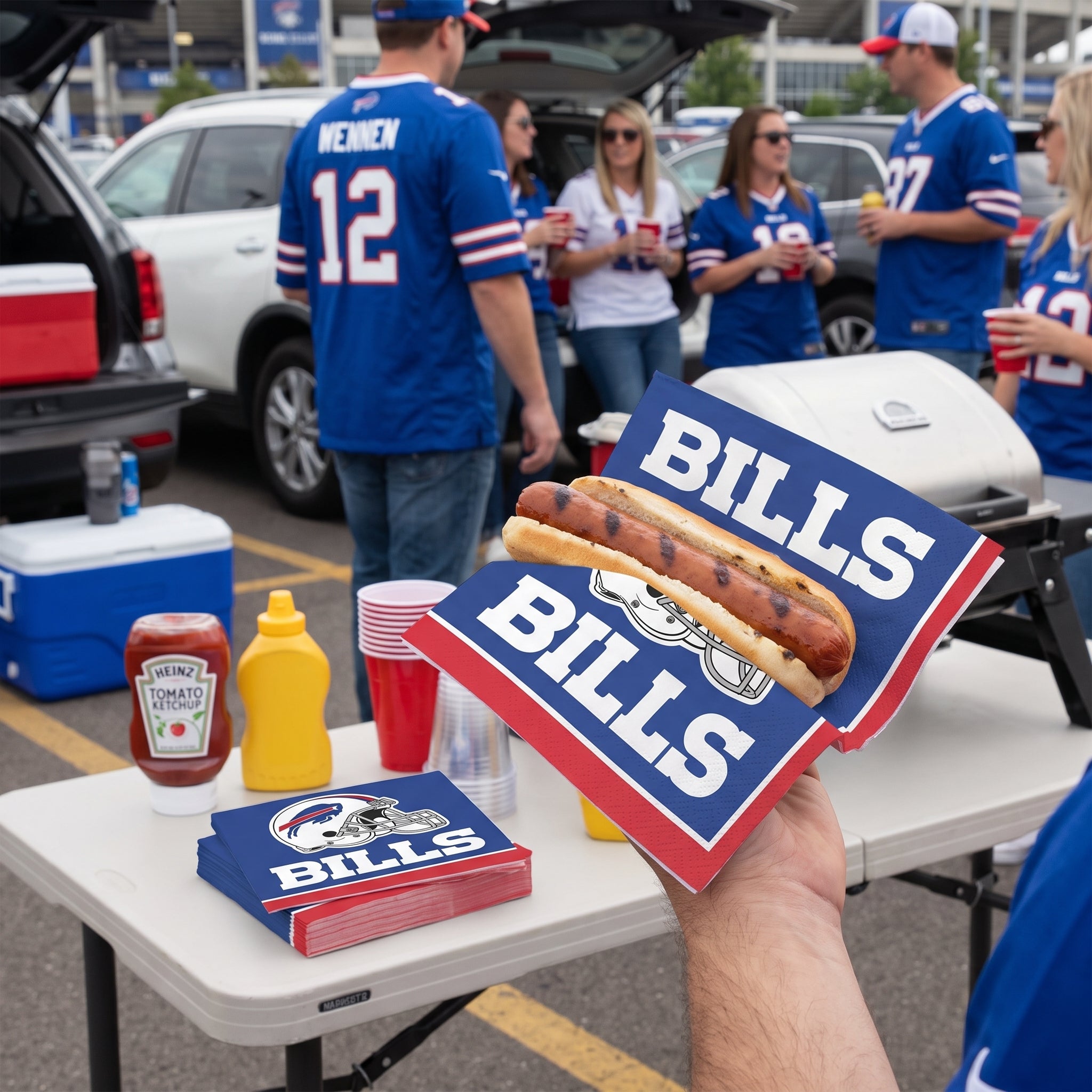 Buffalo Bills NFL Luncheon Napkins - 6.5 In. x 6.5 In.
