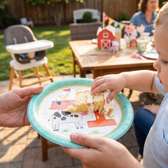 Barnyard Bash 7" Paper Plates - Baby's First Birthday