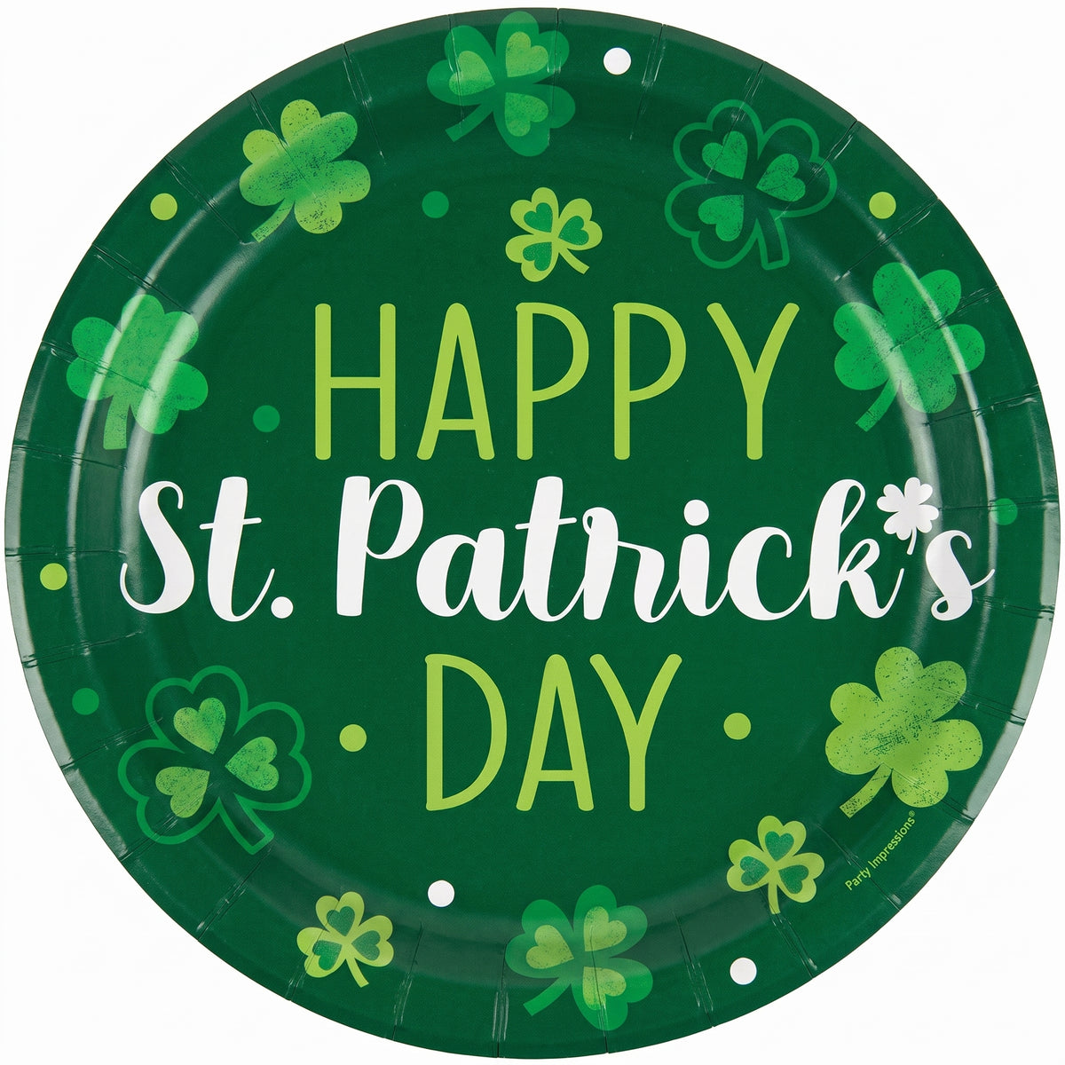 St. Patrick's Day Irish Blessings 8.5" Round Paper Plates