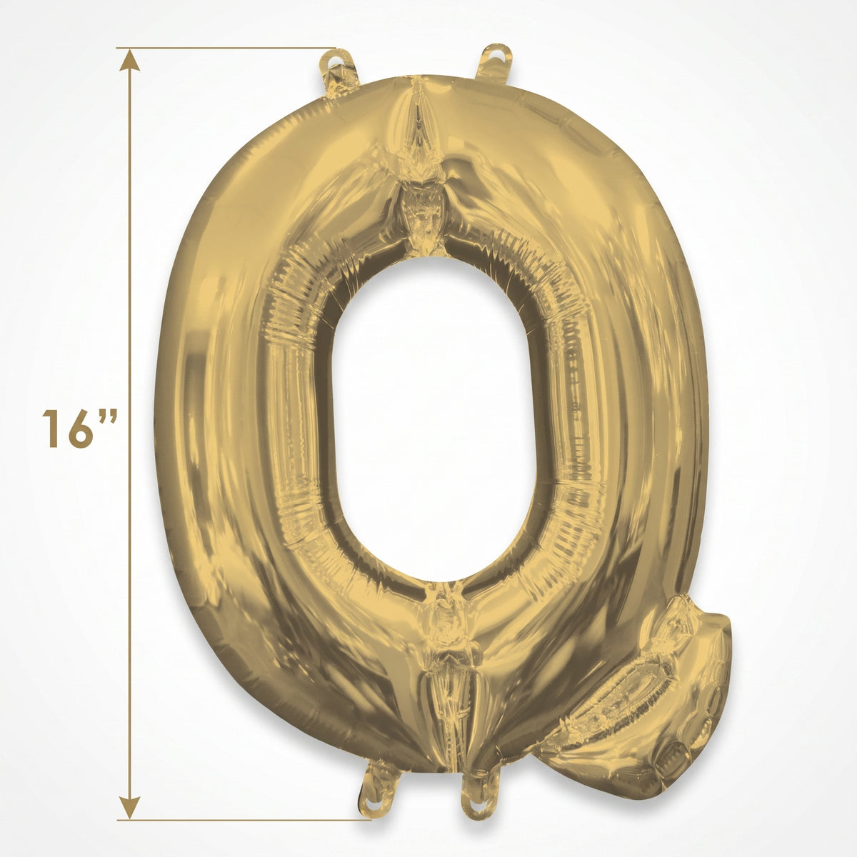 Metallic Gold Letter "Q" Foil Balloon