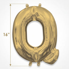Metallic Gold Letter "Q" Foil Balloon