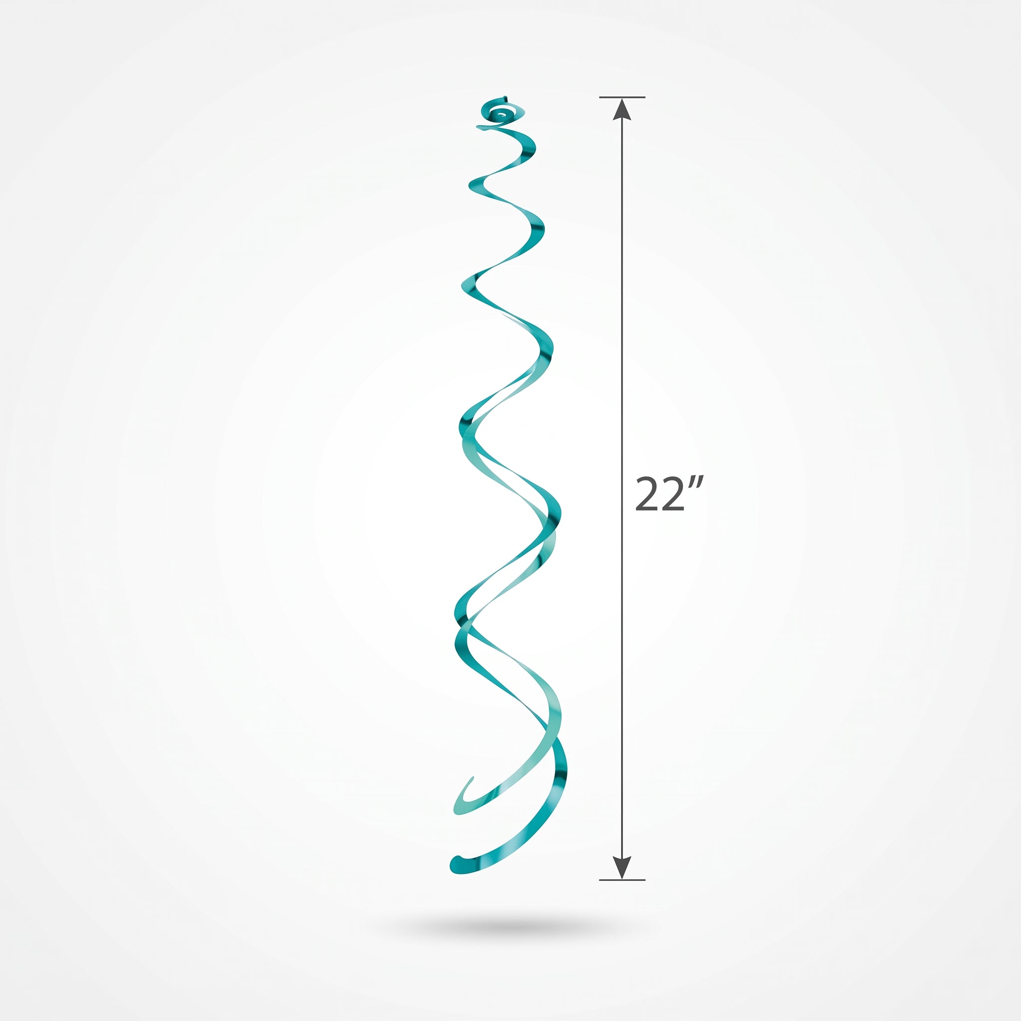 Caribbean Blue Swirl Decorations, 22-Inch, 3-Pack