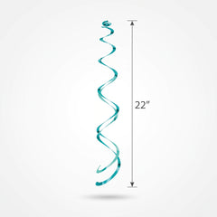 Caribbean Blue Swirl Decorations, 22-Inch, 3-Pack