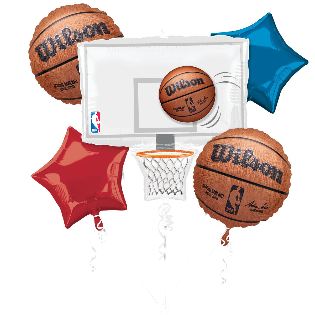 NBA Wilson Basketball Foil Balloon Bouquet