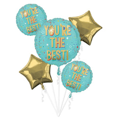 "You're the Best" Foil Balloon Bouquet - 5 Piece Set
