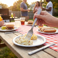 Silver Assorted Plastic Cutlery Set - 7.5 in. - 24 Pack