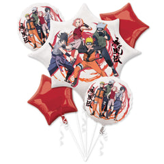 Naruto Themed Foil Balloon Bouquet - Perfect for Birthdays!